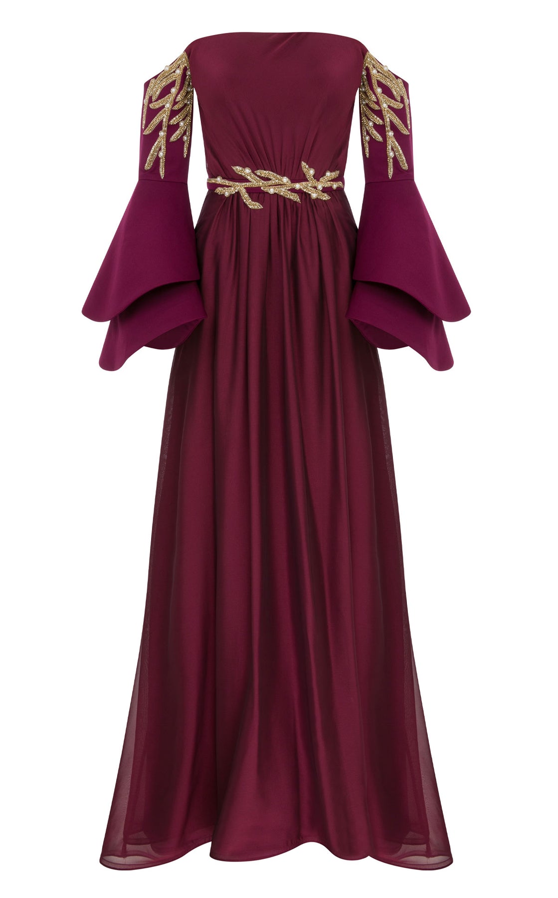 MNM Couture B1103 - Bell Sleeve A-Line Evening Dress
