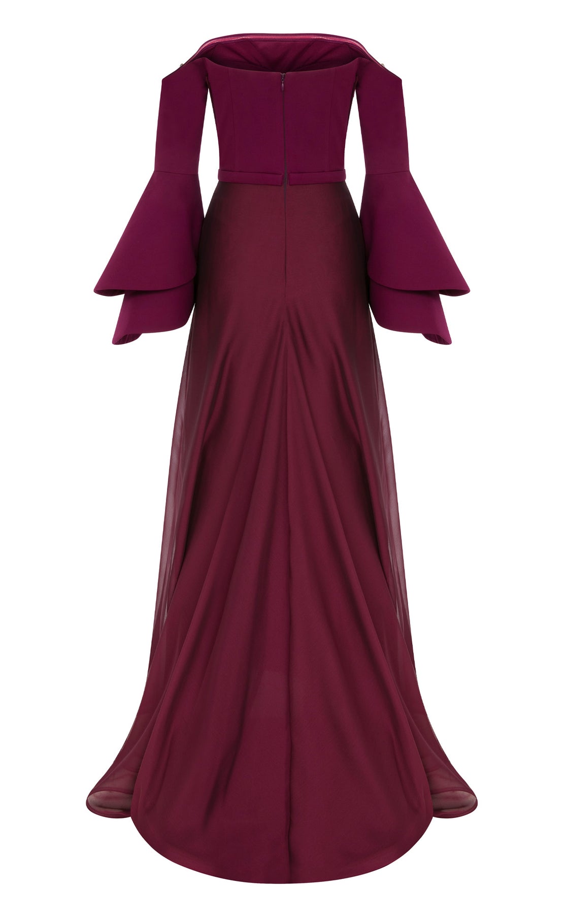 MNM Couture B1103 - Bell Sleeve A-Line Evening Dress