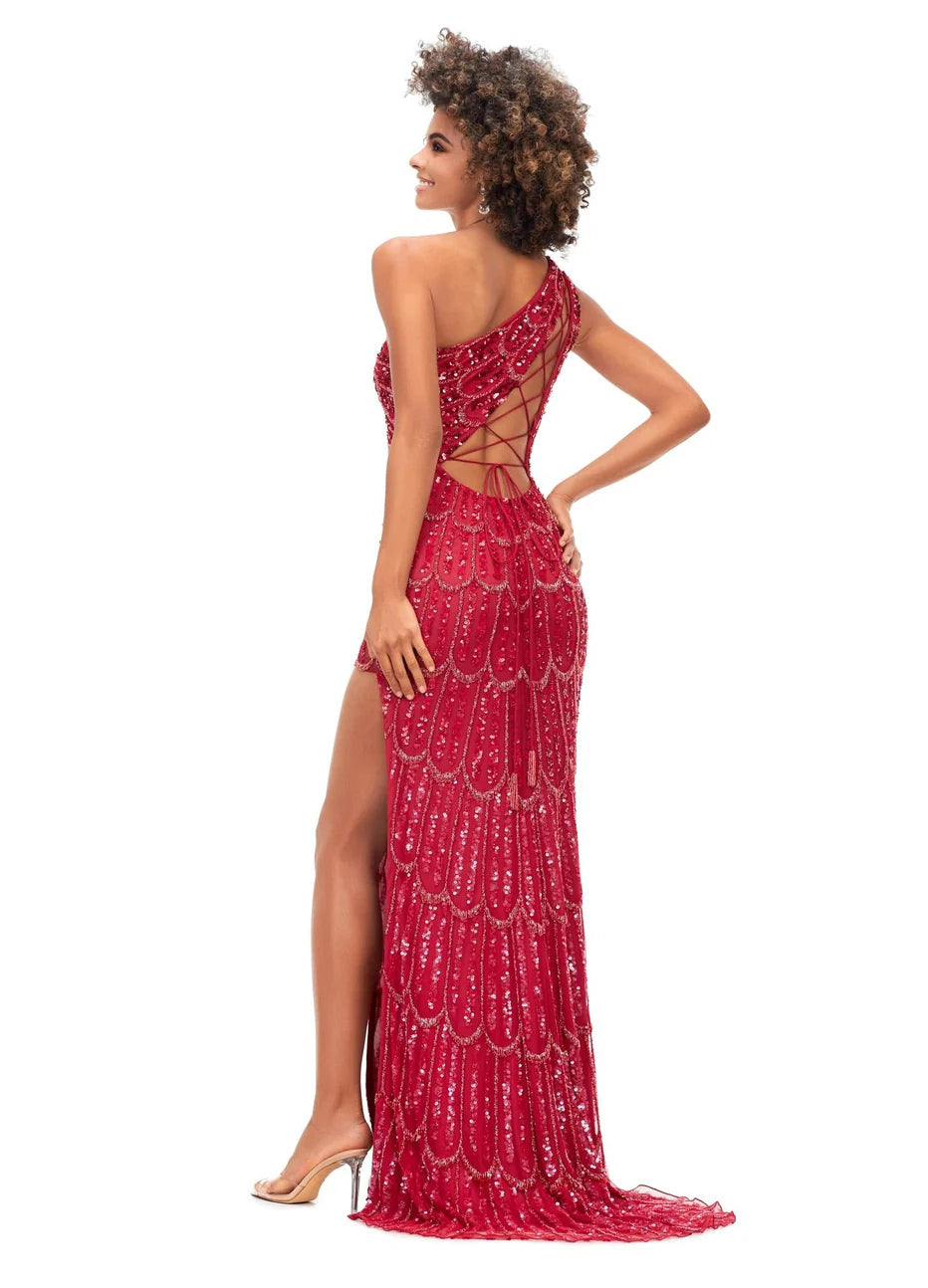 Ashley Lauren 11284 - Peacock Dress