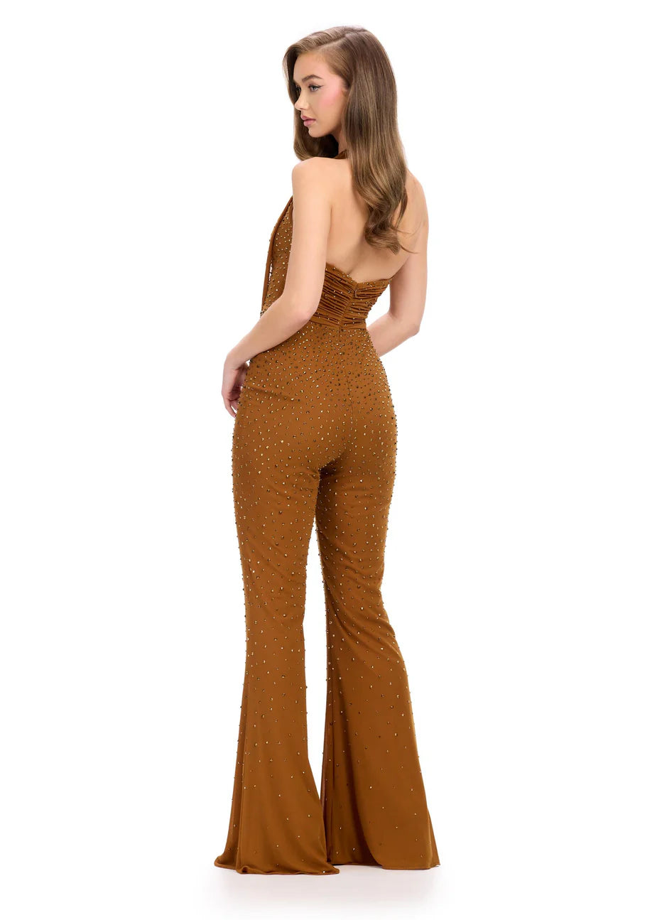 Ashley Lauren 11775 - Sleeveless Embellished Jumpsuit