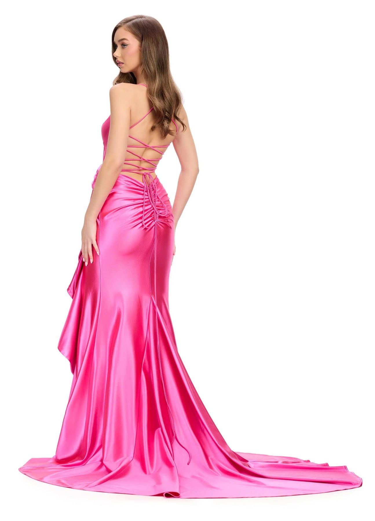 Ashley Lauren 11638 - Cascading Bow Prom Dress