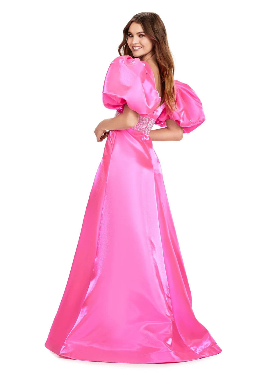 Ashley Lauren 11378 - Oversized Sleeves Gown