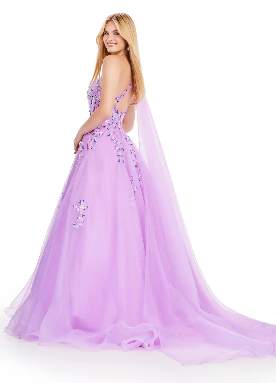 Ashley Lauren 11573 - One Shoulder Sequin Prom Dress