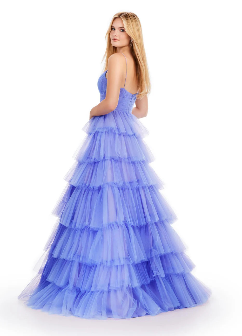 Ashley Lauren 11622 - Tiered A-Line Prom Dress