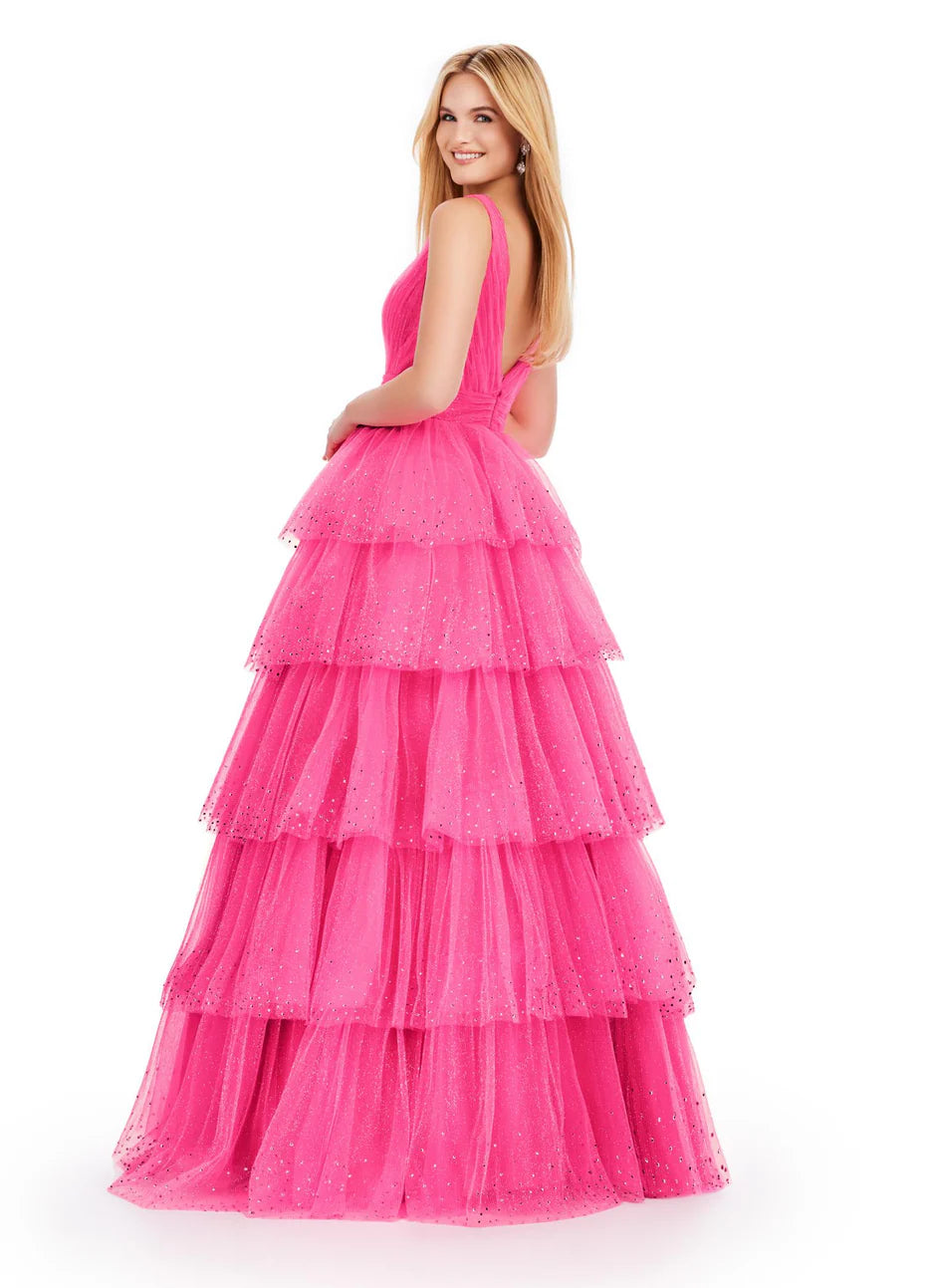Ashley Lauren 11672 - Sleeveless Tiered Prom Dress