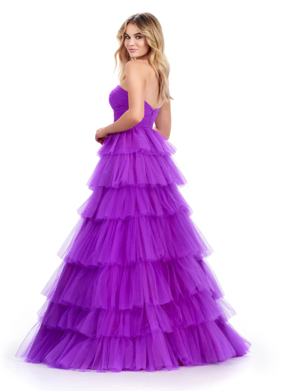 Ashley Lauren 11621 - Strapless Tiered Prom Dress