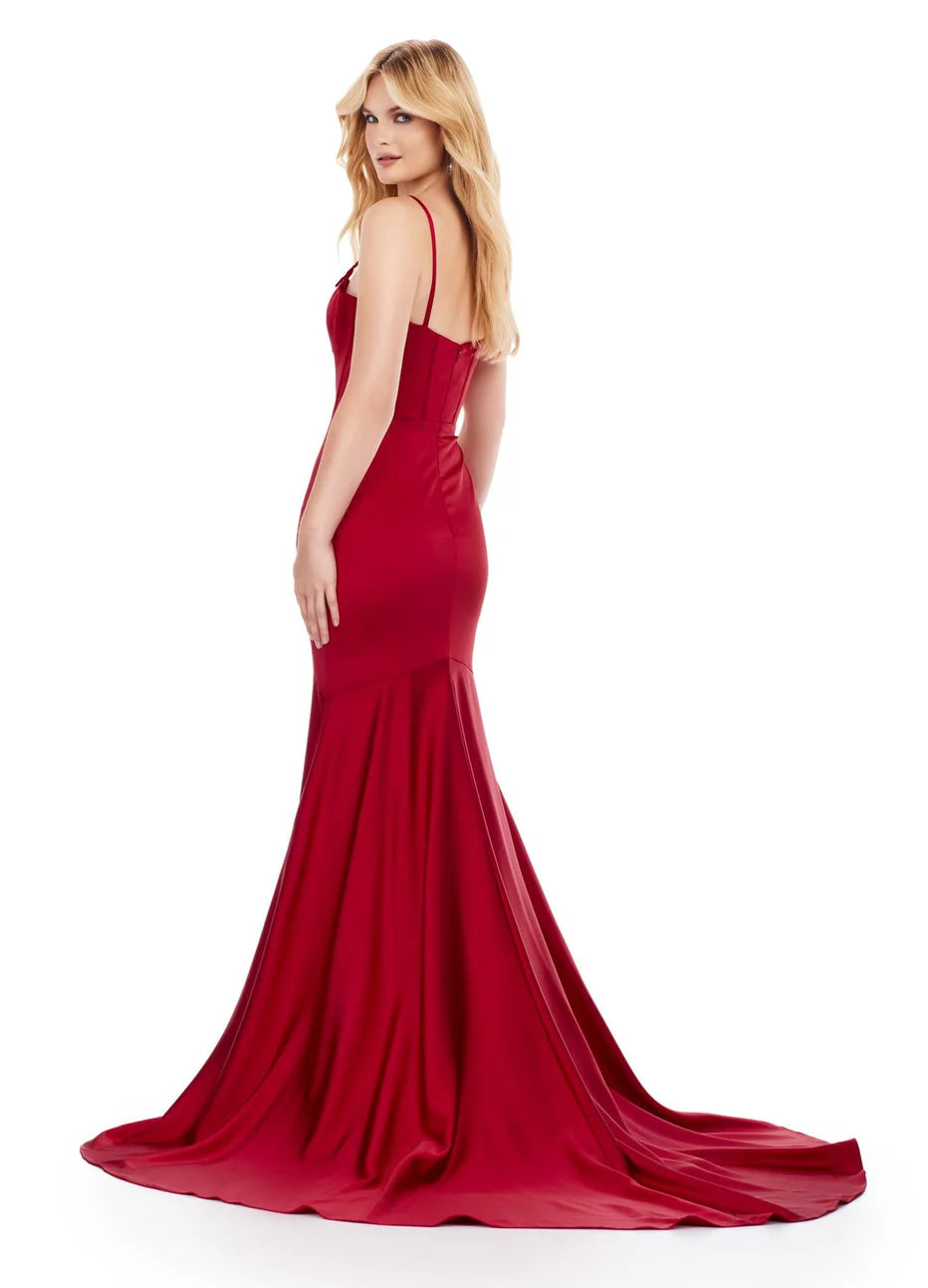 Ashley Lauren 11644 - Plunging Bustier Prom Dress
