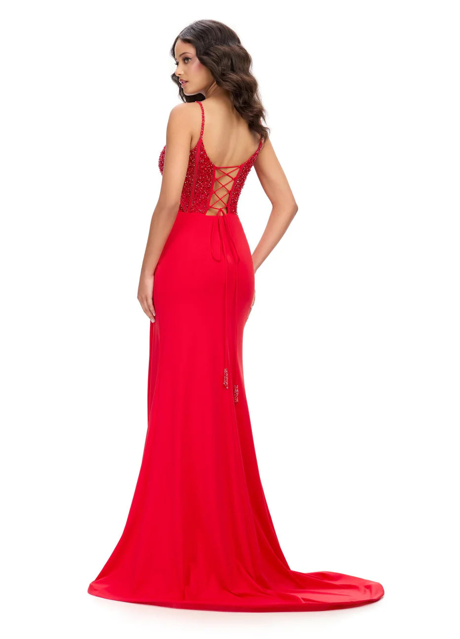 Ashley Lauren 11664 - Beaded Bodice Evening Dress