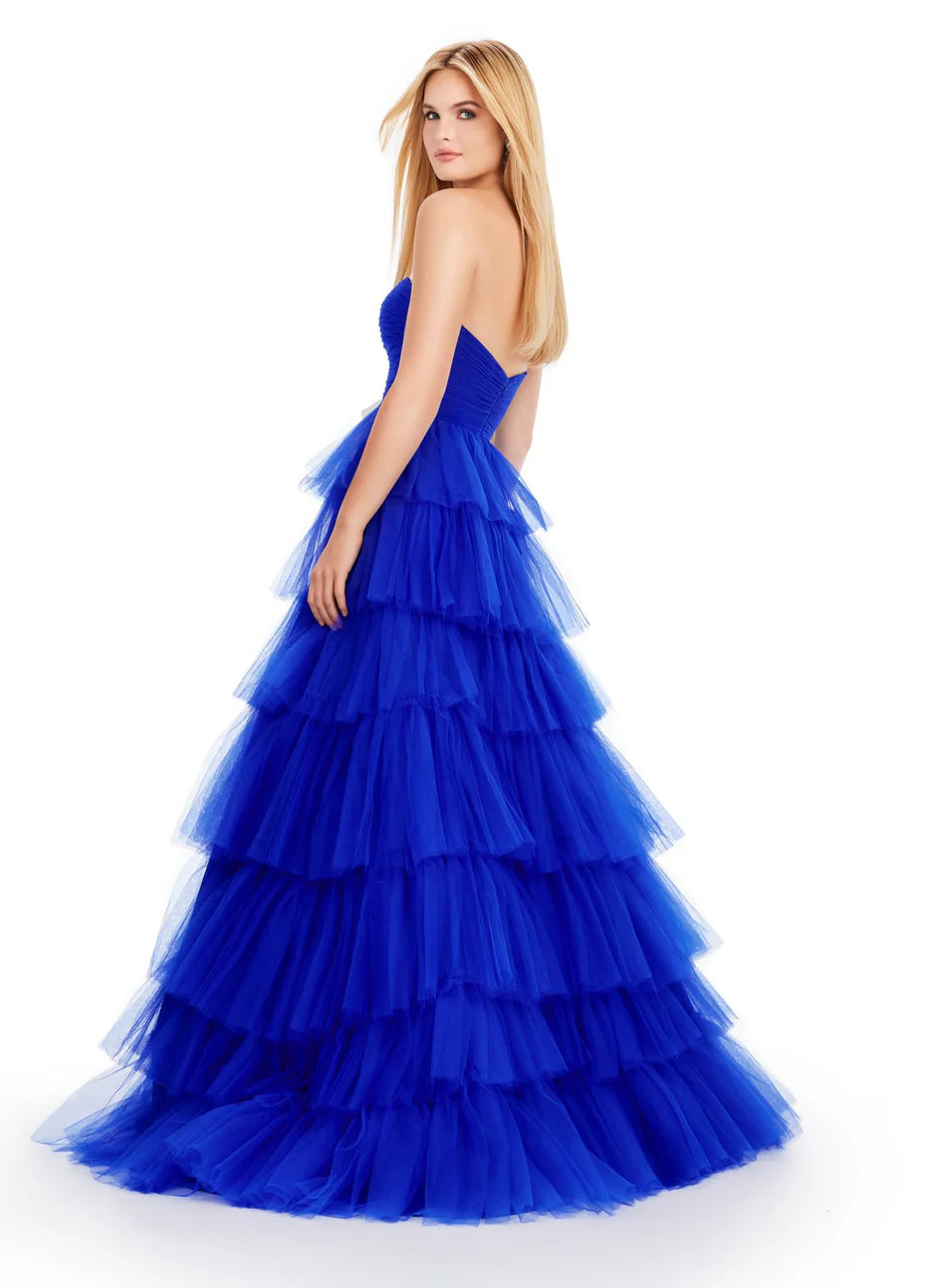 Ashley Lauren 11621 - Strapless Tiered Prom Dress