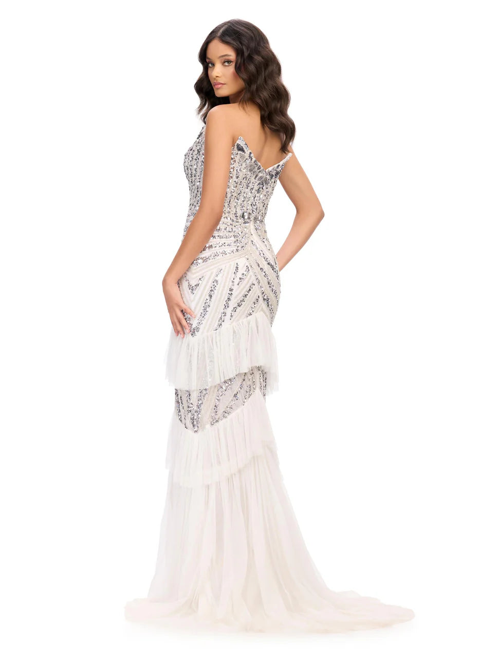 Ashley Lauren 11438 - Ruffle Tiered Prom Dress