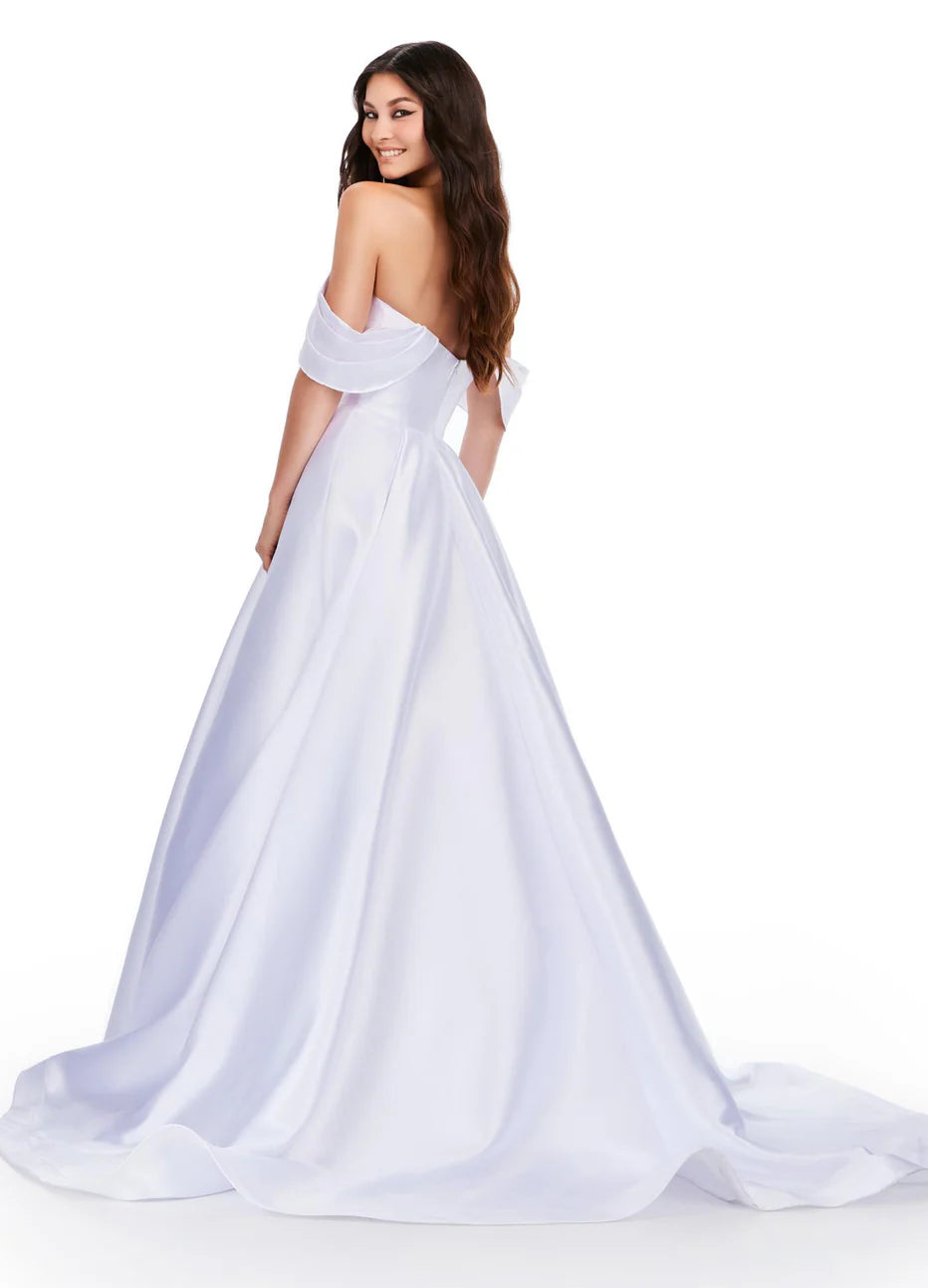 Ashley Lauren 11544 - Draped Mikado Prom Dress
