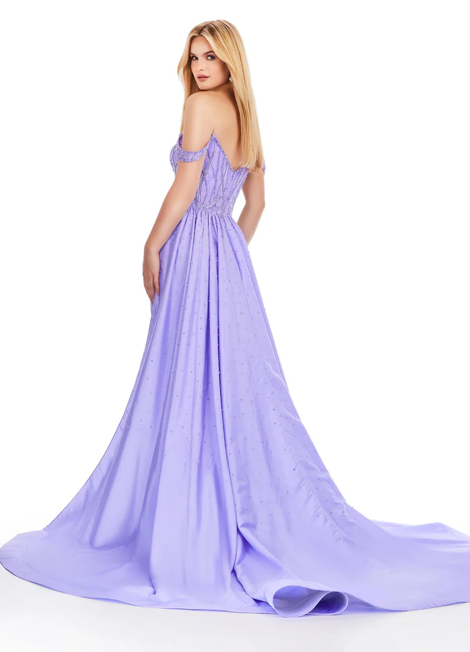 Ashley Lauren 11458 - Sweetheart Overskirt Prom Dress