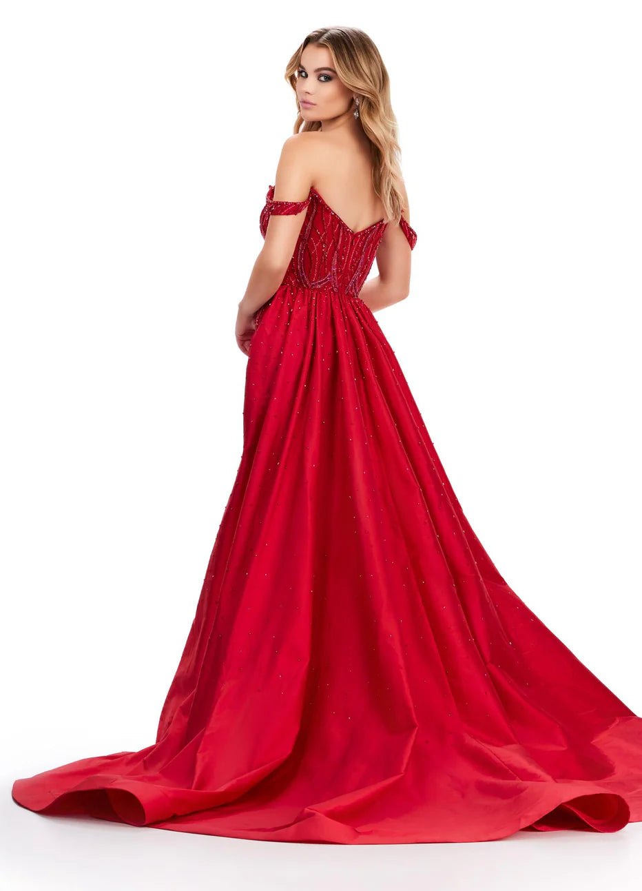 Ashley Lauren 11458 - Sweetheart Overskirt Prom Dress