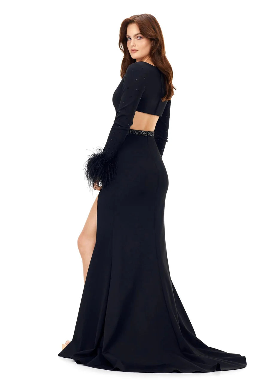 Ashley Lauren 11308 - V-Neck Dress