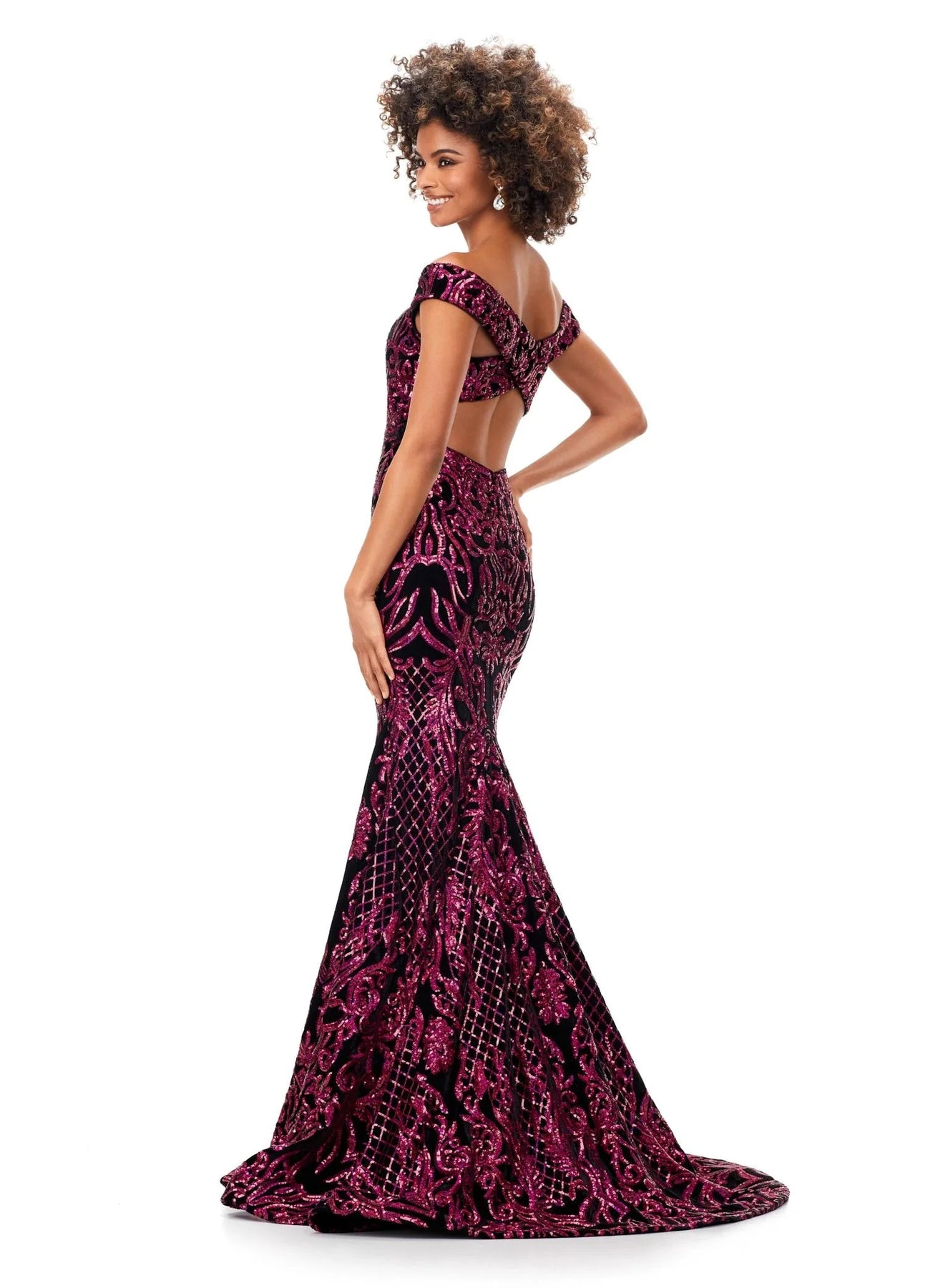Ashley Lauren 11330 - Off-Shoulder Gown