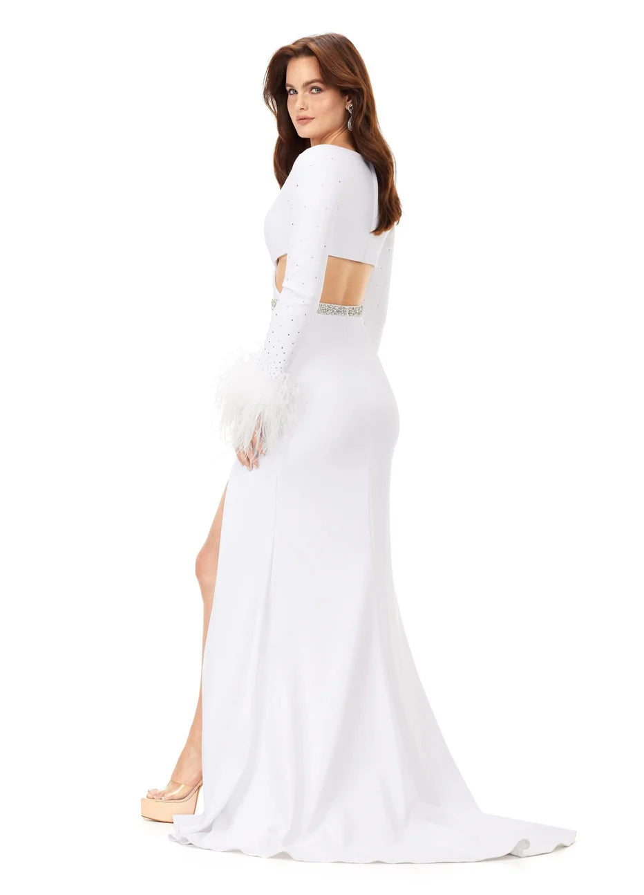 Ashley Lauren 11308 - V-Neck Dress