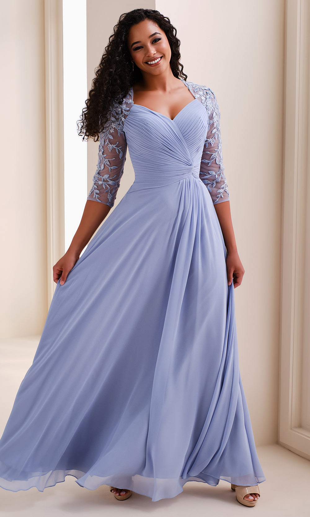 Cameron Blake CB824 - Ruched Bodice A-Line Formal Gown Mother of the Bride Dresses