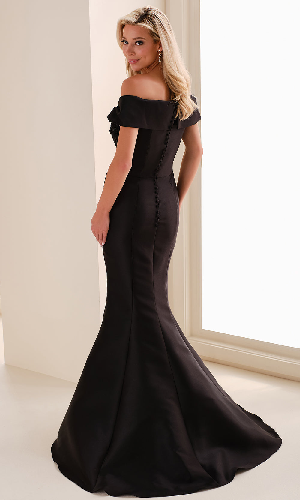 Cameron Blake CB829 - Floral Lace Bodice Mermaid Formal Gown Prom Dresses