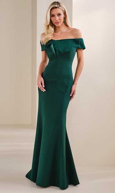Cameron Blake CB905 - Seam Sculpted Off Shoulder Evening Gown Prom Dresses