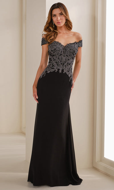 Cameron Blake CB907 - Embroidered Bodice Sweetheart Sheath Gown Formal Gowns