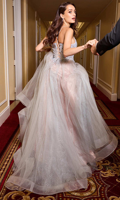 Ladivine CC2531 - Spaghetti Strap Beaded Gown