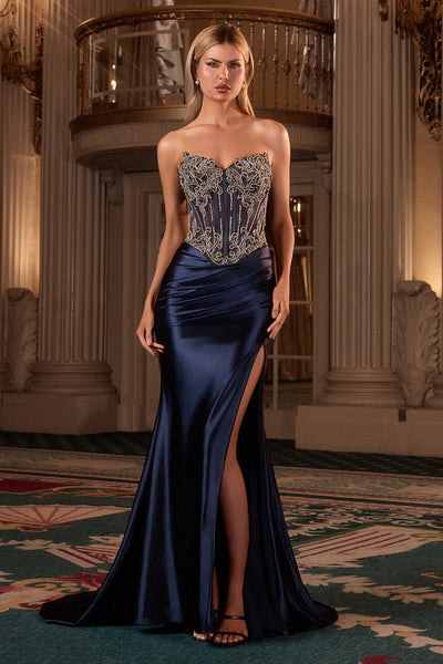 Ladivine CD736 - Sweetheart Bead Evening Dress