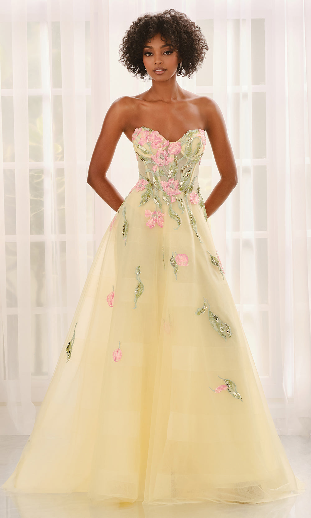 Colette CL6103 - Sweetheart Embellished Organza Gown Ball Gowns