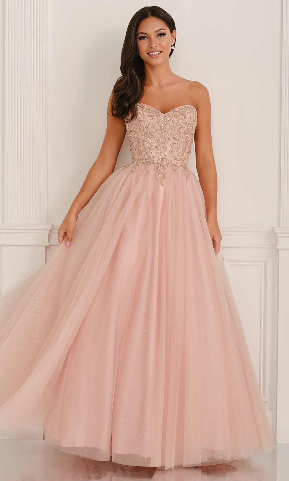 Colette CL6111 - Strapless Layered Tulle Prom Gown Prom Dresses