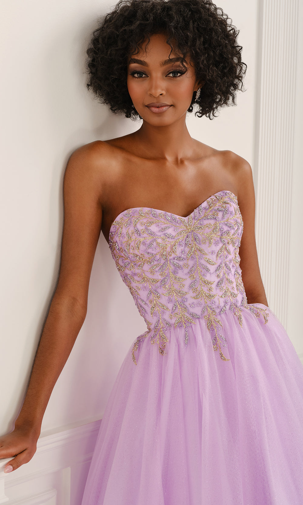 Colette CL6111 - Strapless Layered Tulle Prom Gown Prom Dresses