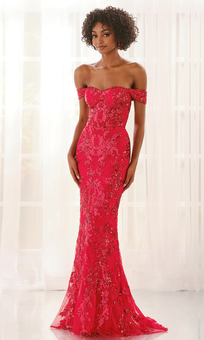 Colette CL6205 - Sweetheart Embroidered Sequin Gown Prom Dresses