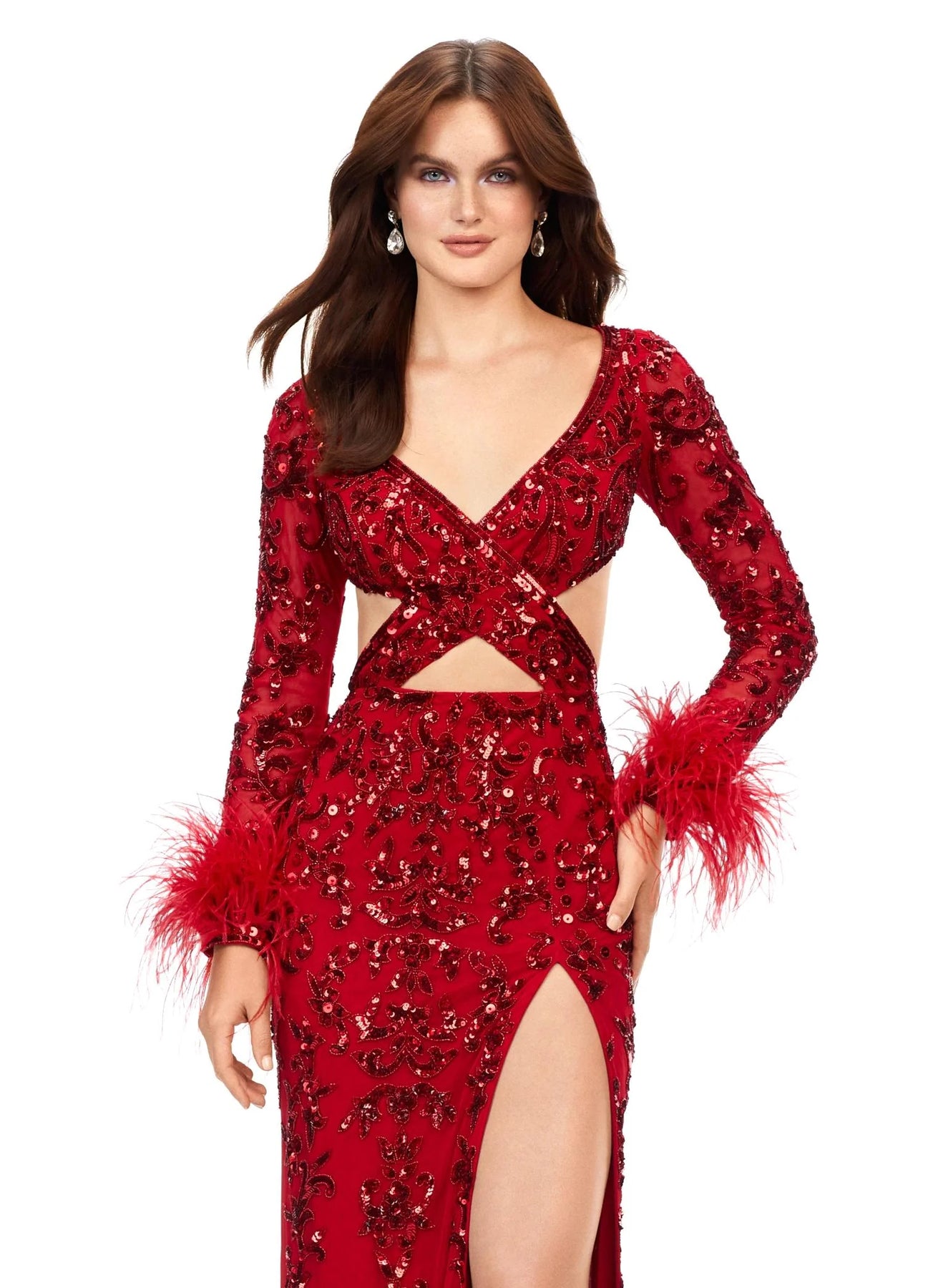 Ashley Lauren 11364 - Crisscross Gown