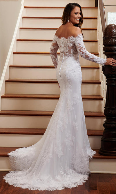 Rachel Allan MB4009 - Off Shoulder Floral Lace Wedding Gown Wedding Dresses