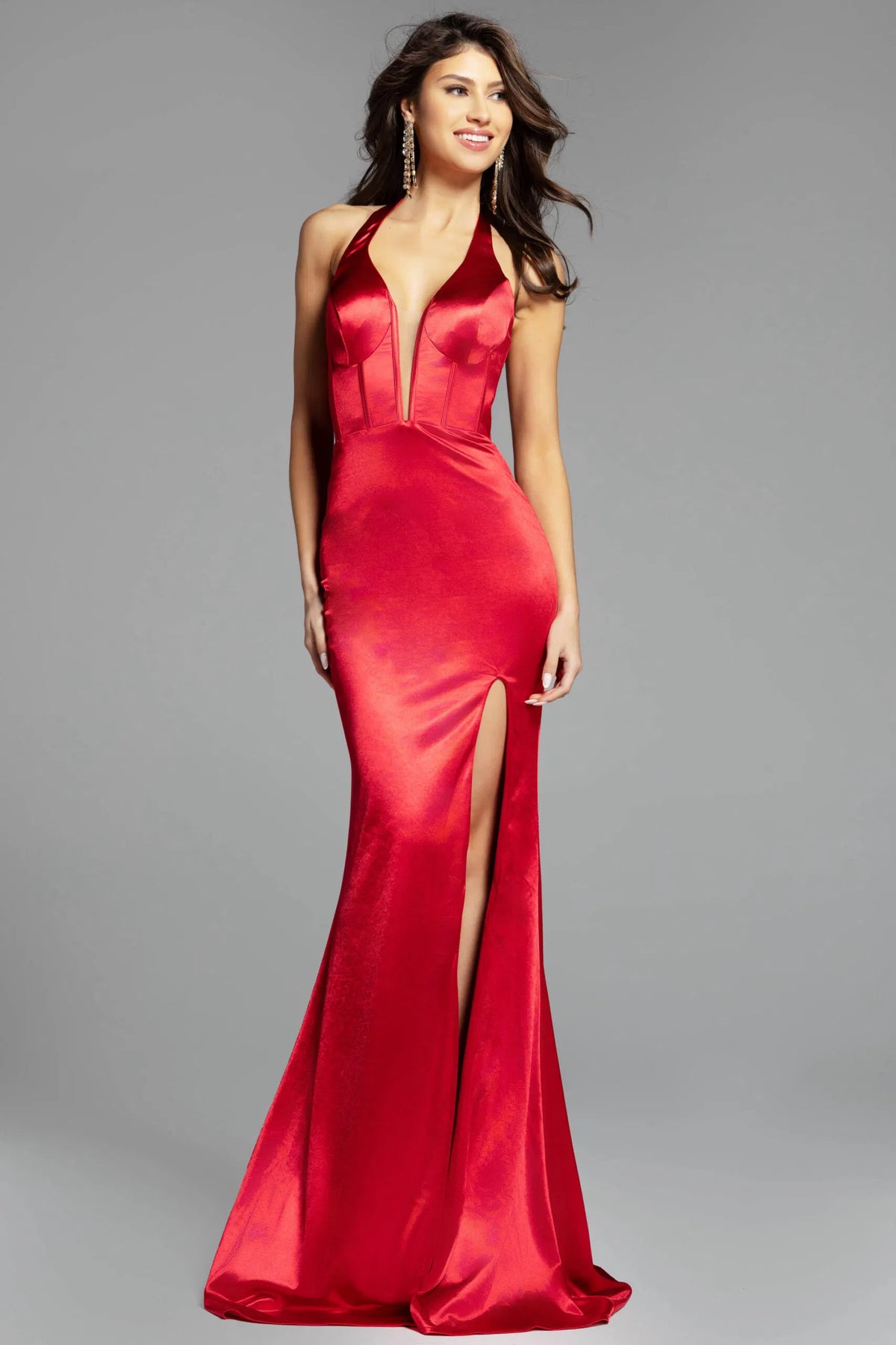 Jovani D5032 - Metallic Mermaid Prom Dress