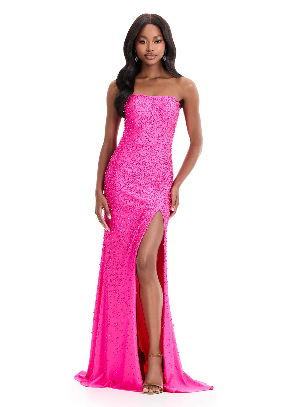 Ashley Lauren 11856 - Strapless Fully Beaded Prom Dress