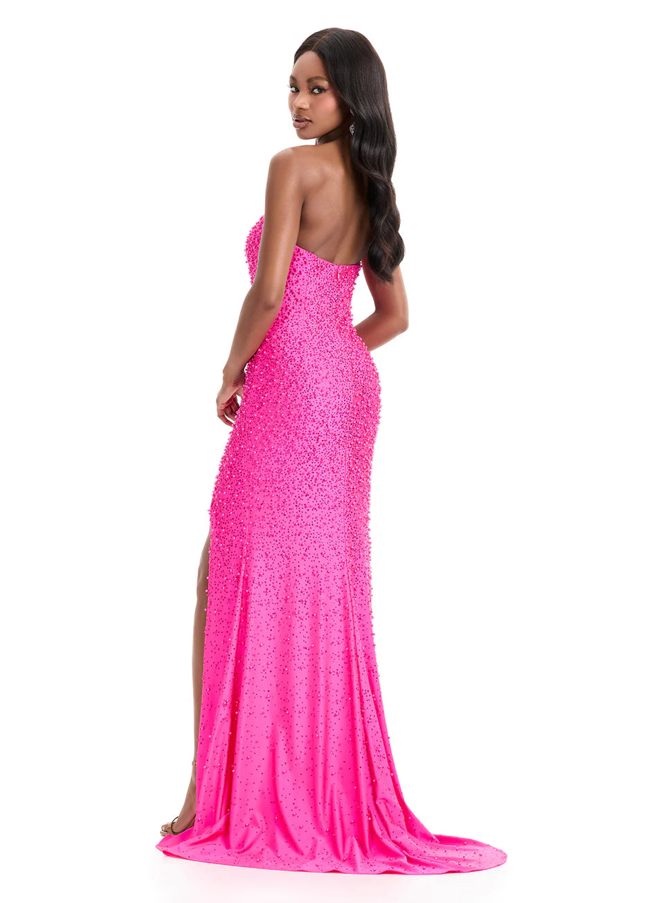 Ashley Lauren 11856 - Strapless Fully Beaded Prom Dress