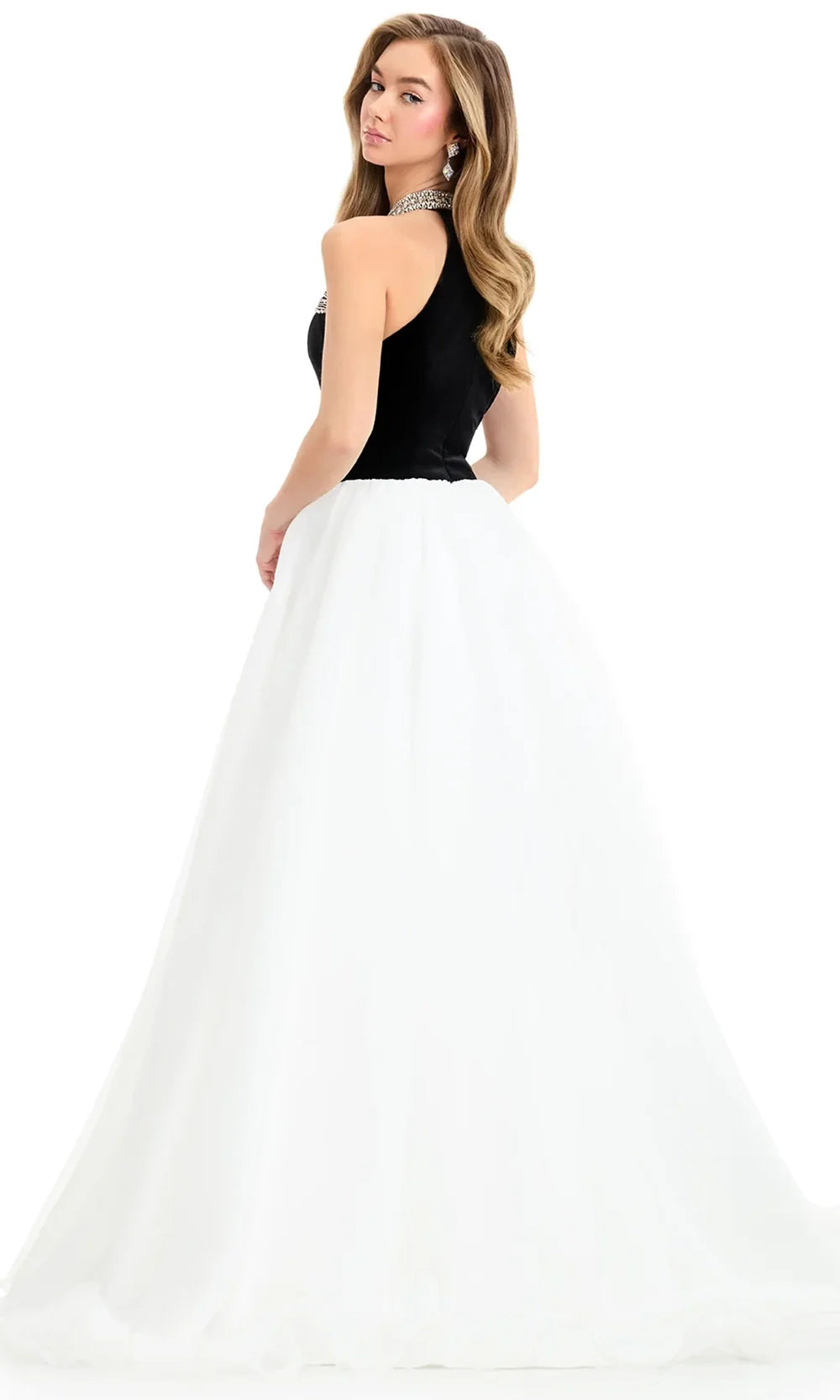 Ashley Lauren 12050 - High Halter Basque Waist Ballgown Ball Gowns