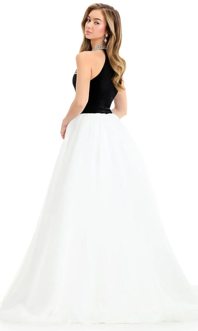 Ashley Lauren 12050 - High Halter Basque Waist Ballgown Ball Gowns