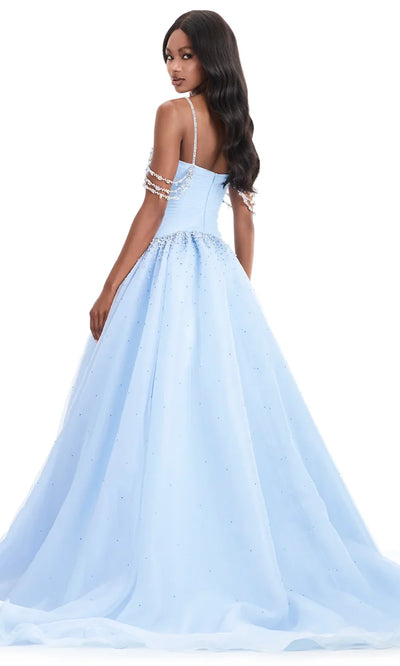 Ashley Lauren 12048 - Ruched Sweetheart Embellished Gown Ball Gowns