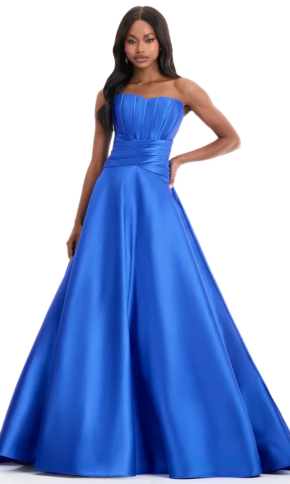 Ashley Lauren 12055 - Semi-Sweetheart Mikado Ballgown Prom Dresses