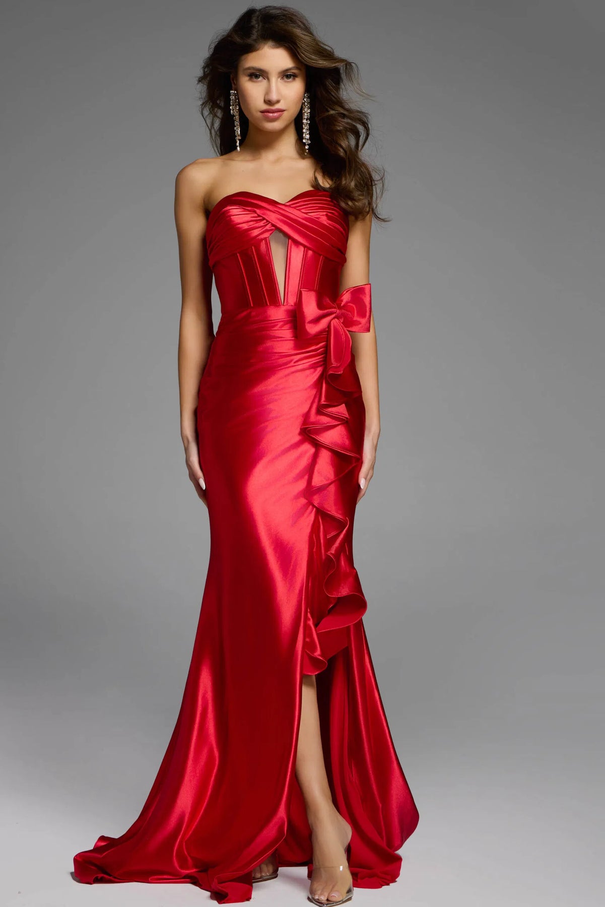 Jovani D5318 - Ruched Sweetheart Prom Gown