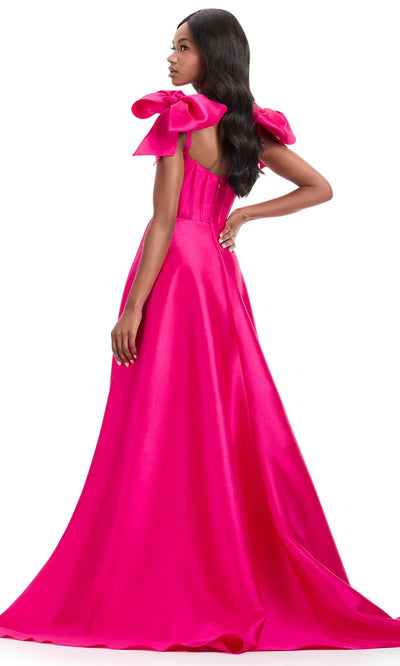Ashley Lauren 12065 - Pleated A-line Sweetheart Evening Gown Prom Dresses