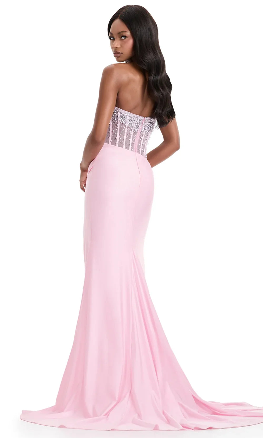 Ashley Lauren 12087 - Ruched Wrap Skirt Scoop Evening Gown Prom Dresses
