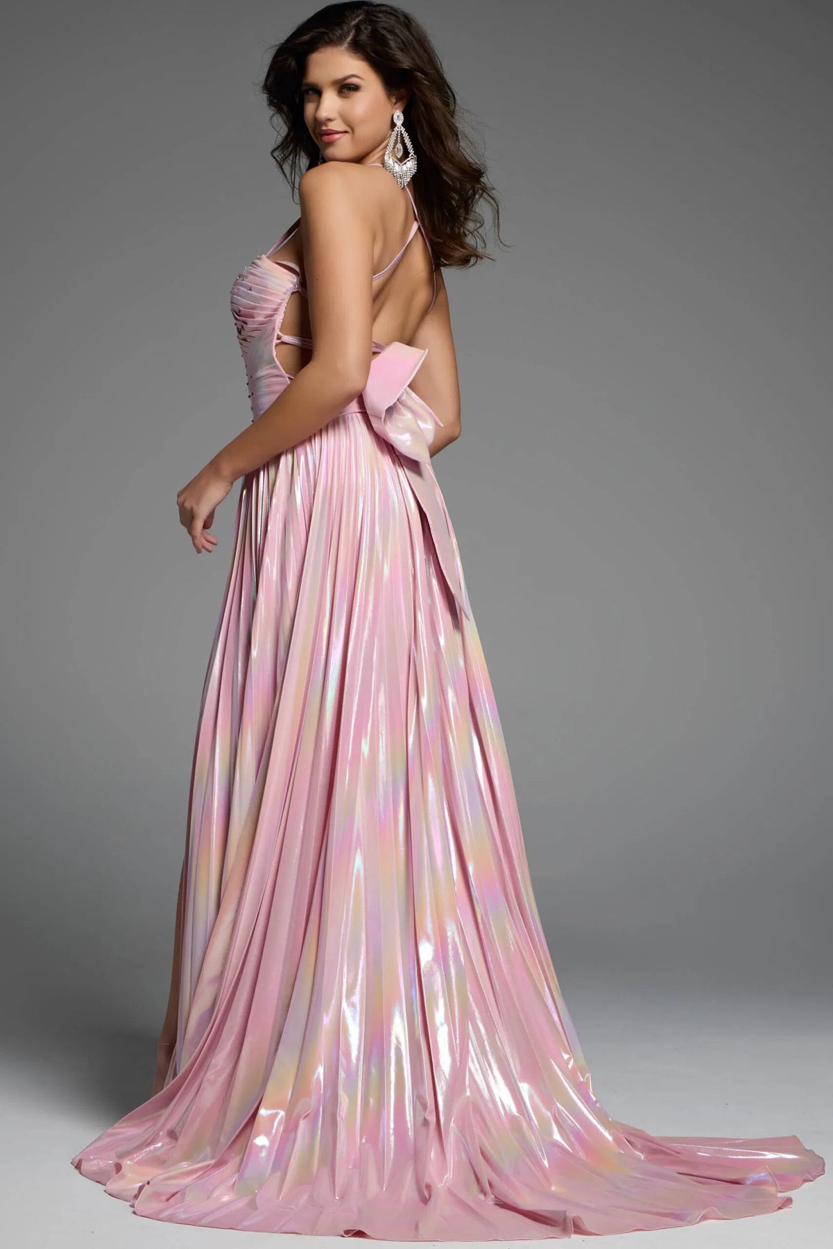 Jovani D6028 - Pleated Bodice A-Line Prom Gown