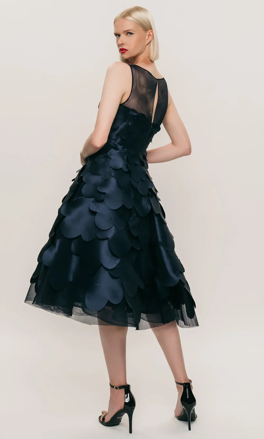 Park 108 M697 - Sleeveless Petal A-Line Dress