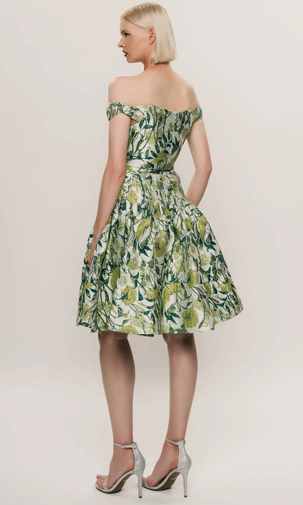 Hynes Park M905 - Twisted Shoulder Knee Dress