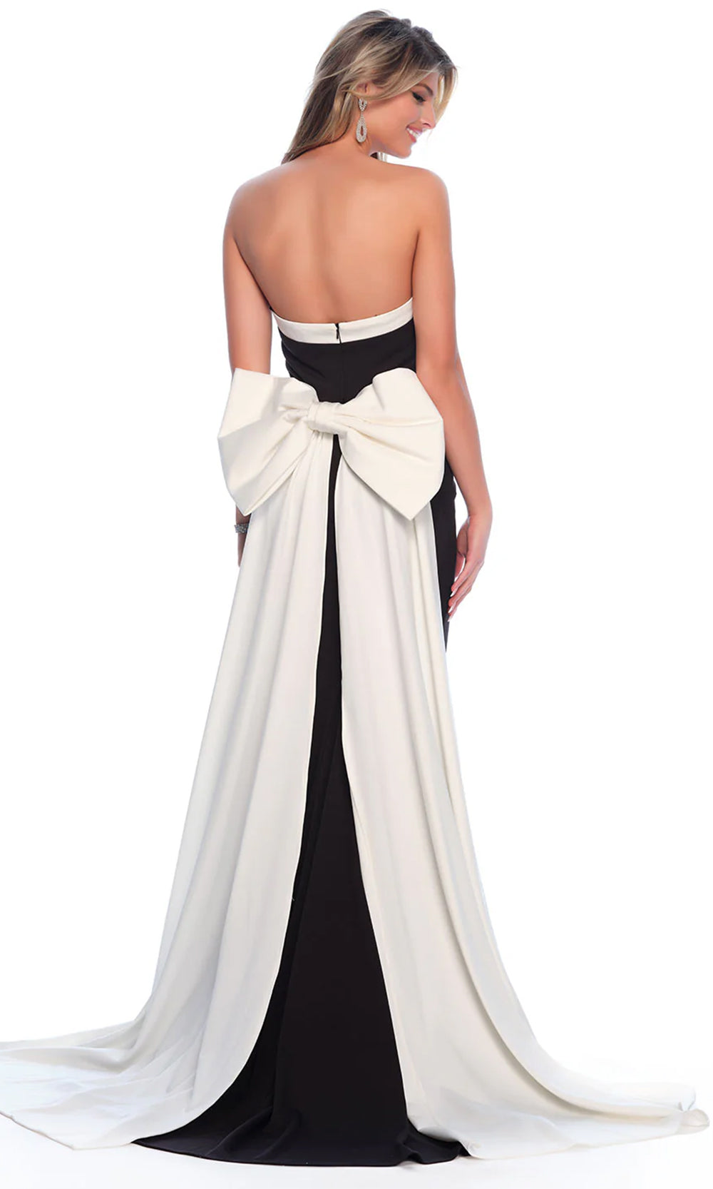 Dave & Johnny 11410 - Strapless Draped Evening Dress 