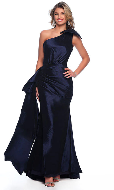 Dave & Johnny 11598 - One Shoulder Bow Gown 