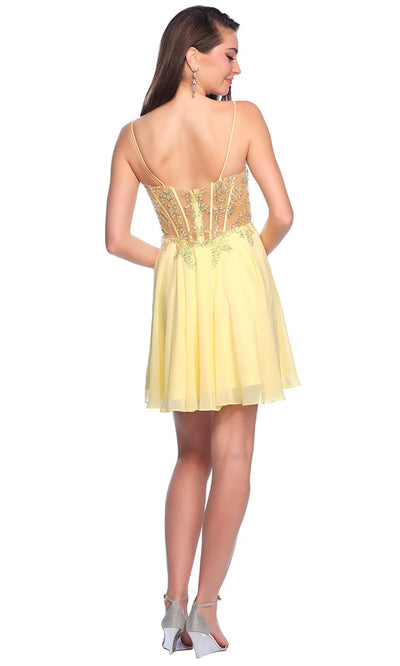 Dave & Johnny 11789 - Sleeveless A-Line Cocktail Dress 