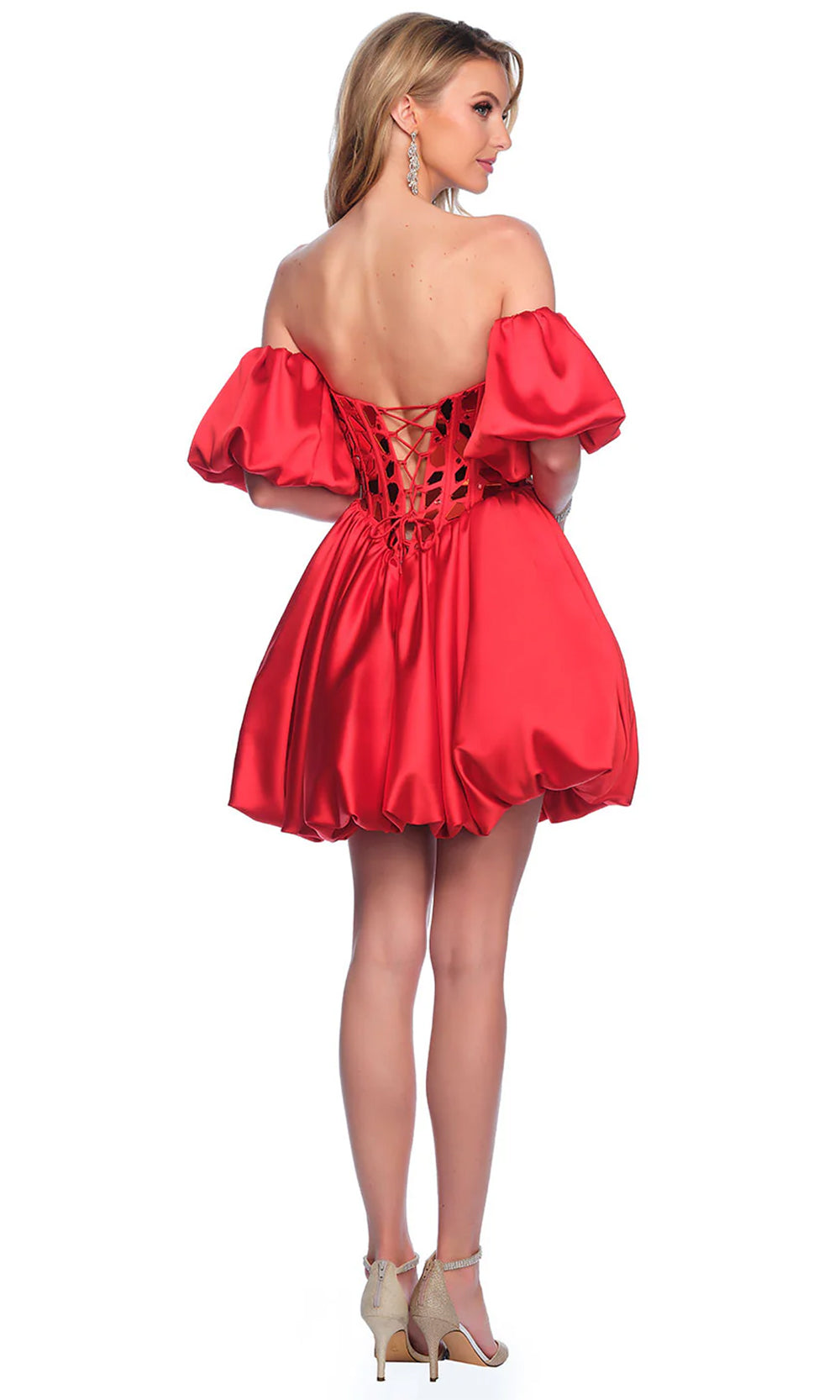 Dave & Johnny 11817 - Sweetheart Neck Corset Cocktail Dress 