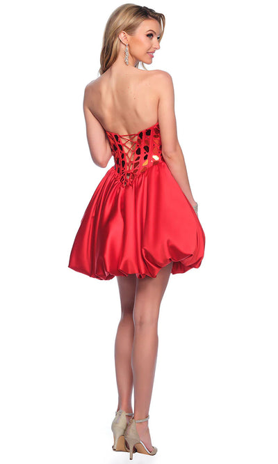 Dave & Johnny 11817 - Sweetheart Neck Corset Cocktail Dress 